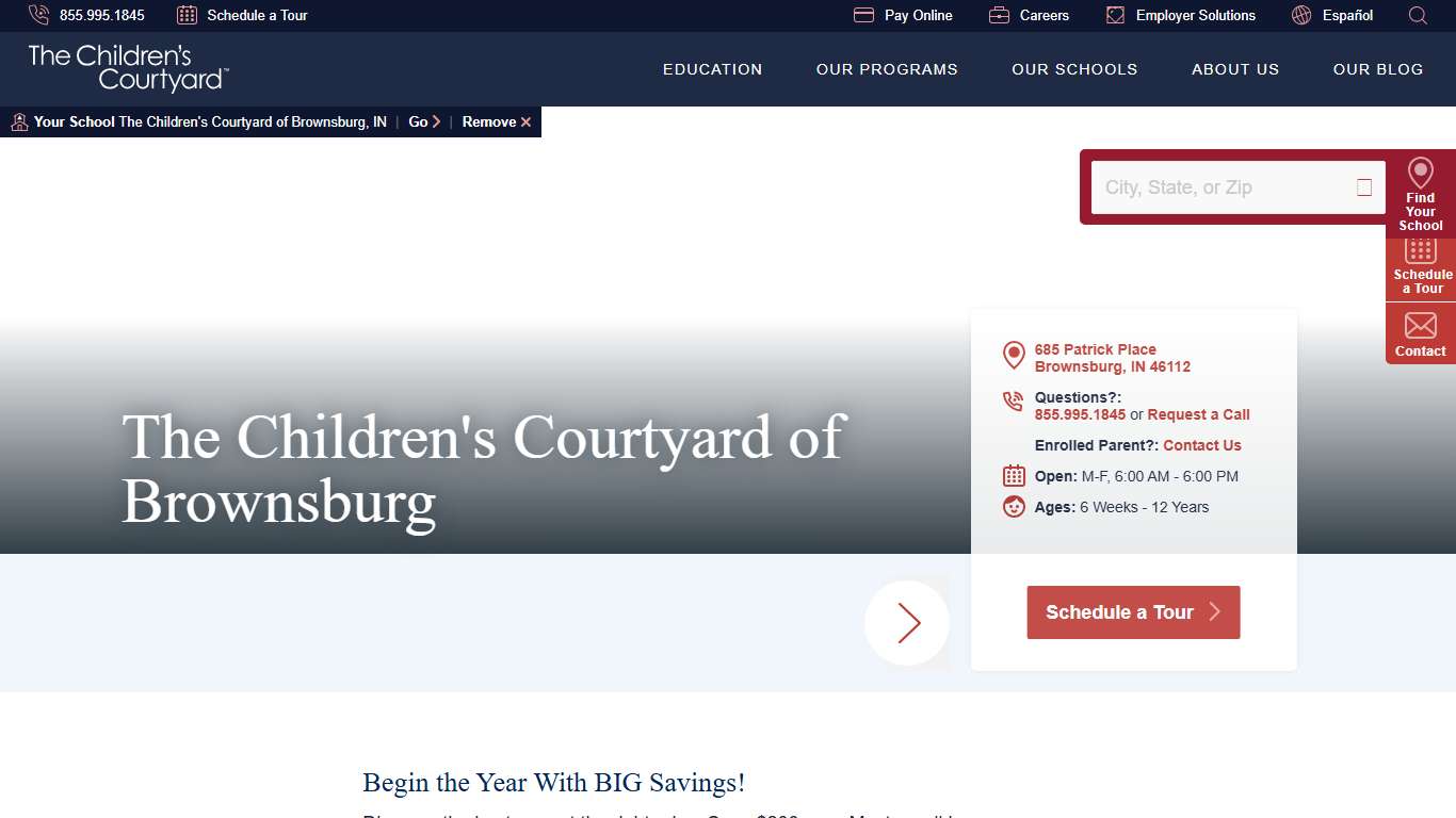 The Children's Courtyard of Brownsburg in Brownsburg, IN 685 Patrick Place The Children's Courtyard